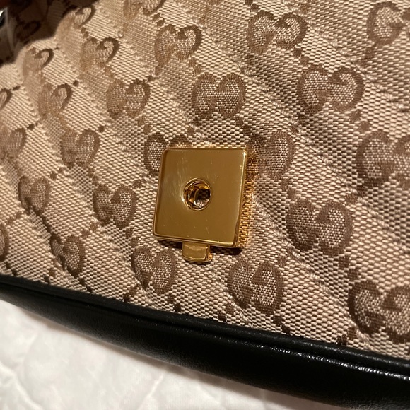 Gucci Marmont small shoulder bag beige/ebony GG canvas - Picture 4 of 13